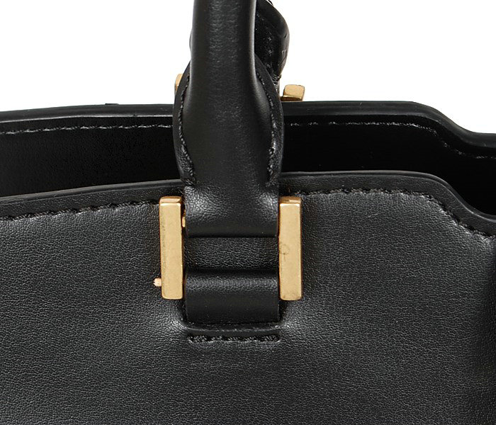 1:1 YSL small cabas chyc calfskin leather bag 8336 black - Click Image to Close